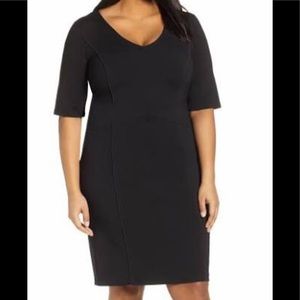 Eloquii Women’s Plus Size Black Sheath Dress